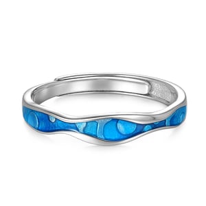 Jeulia Heart of the Sea Simple Men's Wedding Band