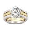 Jeulia Simple Round Cut Sterling Silver Enhancer Ring Set