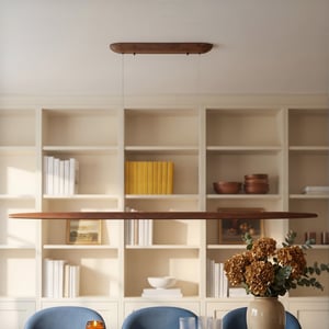 Larger Glade pendant in dark walnut