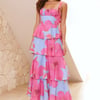 Flowering Splendor Maxi Dress Blue