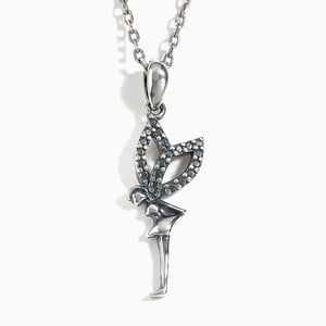 Jeulia "Flower Fairy" Sterling Silver Necklace