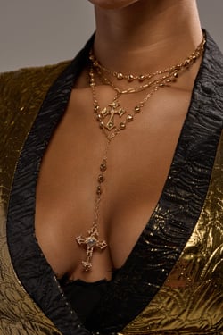 AKIRA Dripped Out Cross Lariat