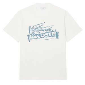 Lacoste Crocodile Graffiti S/S Tee White
