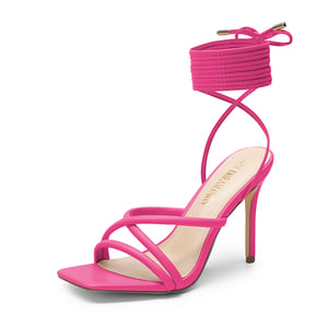 DREAM PAIRS Lace Up Strappy Stilleto Sandals