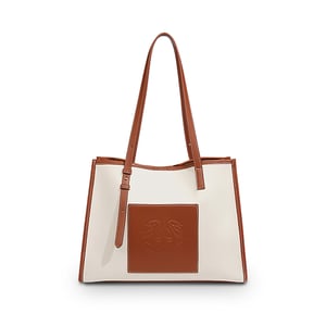 Jeulia Large Double Handle Tote Bag Textured PU leather Bag