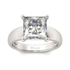 Jeulia Solitaire Princess Cut Sterling Silver Ring