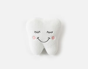 QE Home Tooth Fairy Cushion, Scenic, White