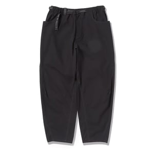 And Wander High Count Cloth Wide Pants Black