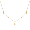 Raindrop & Sparkle Chain Necklace Waterproof