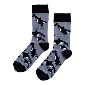 Save the Orcas Bamboo Socks | UK Adult 7-11