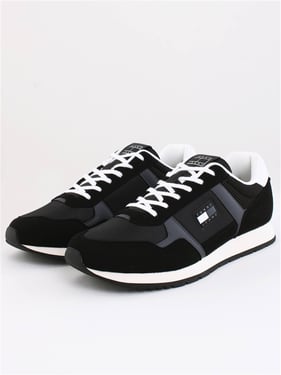 Tommy Jeans Mens Runner Trainers - Black - 7