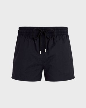 Vilebrequin - Men Short Swim Shorts Jacquard Turtles - Swimwear - Manta - Black - Size XL