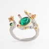 Exquisite Emerald Ring - Enchanted Branch - One-Size