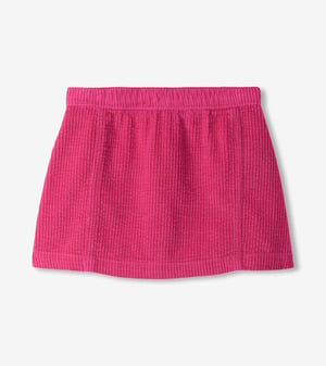 Girls Pink A-Line Corduroy Skirt