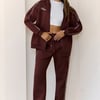 BASE Fleece Zip Up Hoodie Brown