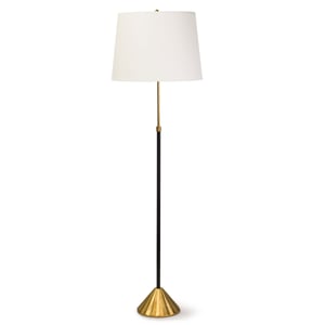 Parasol Gold Polished Brass Floor Lamp