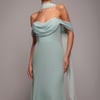 Goddiva Chiffon Scarf - Sage Green