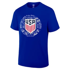 Unisex US Soccer Royal Cotton T-Shirt / XL