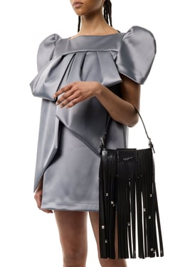 BLACK MINI FRINGE PURSE
