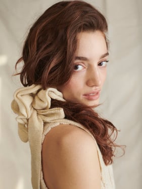 Scrunchie in Ecru