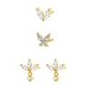 Dainty Earrings Set Sterling Silver