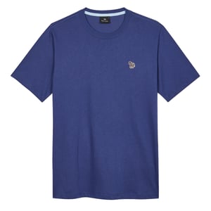 Paul Smith Organic Cotton Zebra Logo T-Shirt Indigo Blue