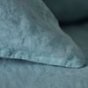 Teal 100% Linen Duvet Cover