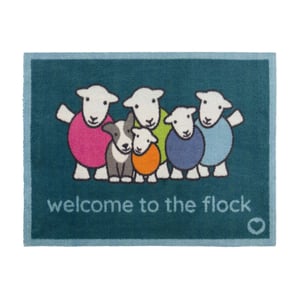 Flock Herdy Washable Doormat - 65x85cm