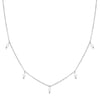 Cinque Pearl Chain Necklace Silver