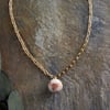nkuku Cerita Rhodochrosite Necklace | Gifting | One Size | Rhodochrosite & Gold