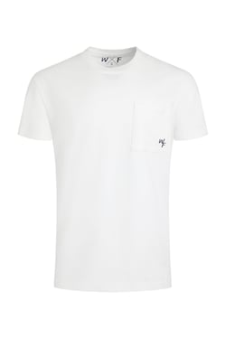 Weird Fish Keaton Organic Cotton Super Soft Pocket T-Shirt Light Cream Size M