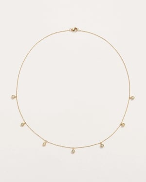 Opal Station Droplet Necklace