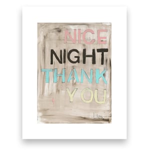 Nice Night Thank You Mini Art Print
