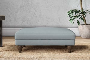 nkuku Marri Dining Footstool | Make To Order | Medium | Recycled Cotton Horizon
