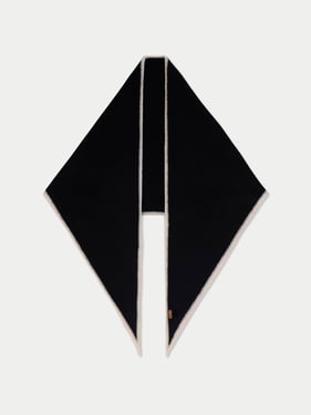 Cashmere Diamond Scarf - F / Black / WK1116-1481/0755-0828