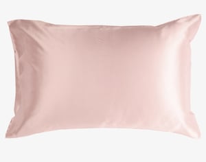 QE Home 100% Mulberry Silk Pillowcase in Blush, Pink, King