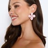 Flowers Earrings Pink
