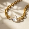 Diamond April Birthstone Statement Pendant Necklace