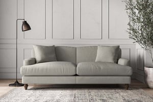 nkuku Deni Large Sofa | Make To Order | Brera Linen Smoke | No Colour