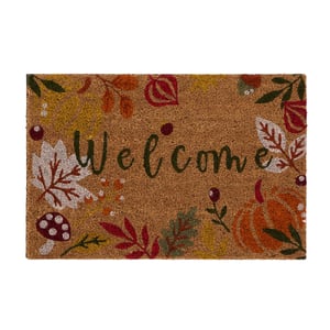 Autumnal Welcome Coir Doormat - 40x60cm