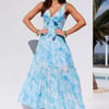 Palm Breeze Maxi Dress Blue
