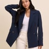 Navy Double Breasted Alicia Blazer