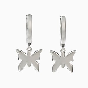Jeulia "Mystic Butterfly" Sterling Silver Earrings