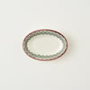Indian Porcelain Oval Serving Platter - 8"
