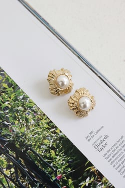 18k Gold Plated Sea Shimmer Earrings Gold
