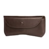 Leather Sunglasses Case / Glasses Case - Dark Brown