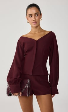 Delaney Shirt (Wine) - US 12