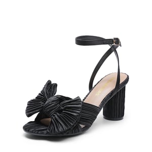DREAM PAIRS Ankle Strap Bow Block Heel Sandals