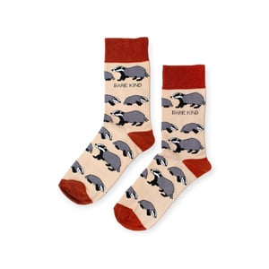 Save the Badgers Bamboo Socks | UK Adult 4-7