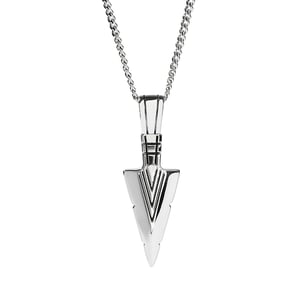 Jeulia Arrow Symbol Stainless Steel Men's Necklace